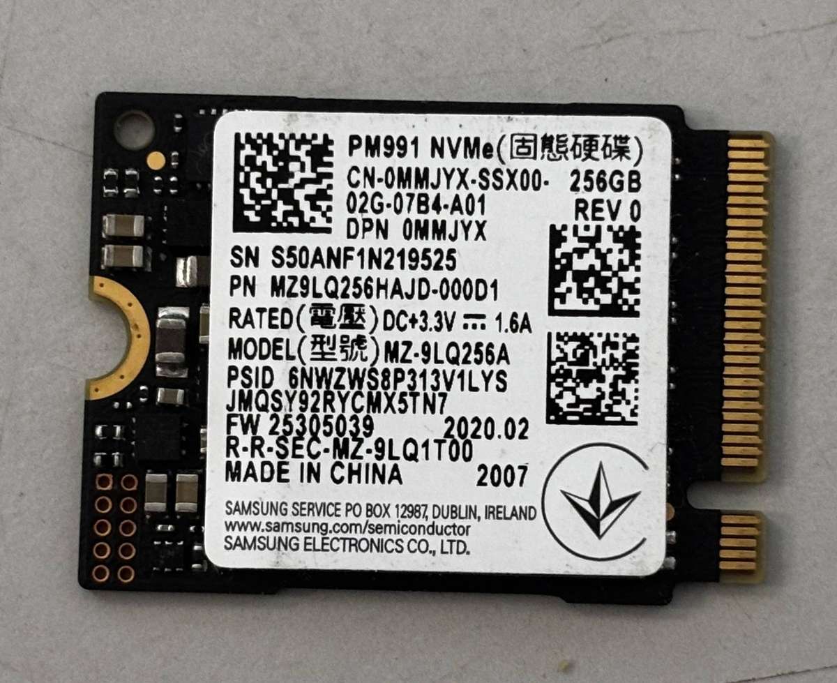 NVMe - 256GB Samsung