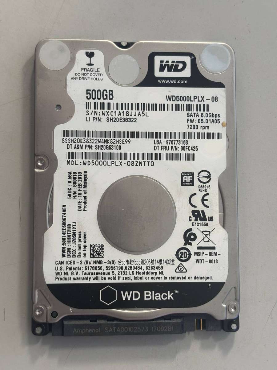 HDD - Western Digital 500GB