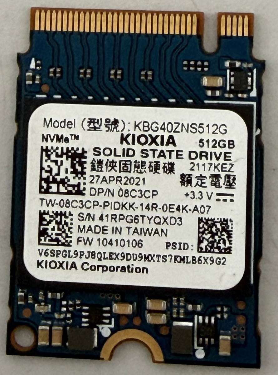NVMe - 512GB KIOXIA