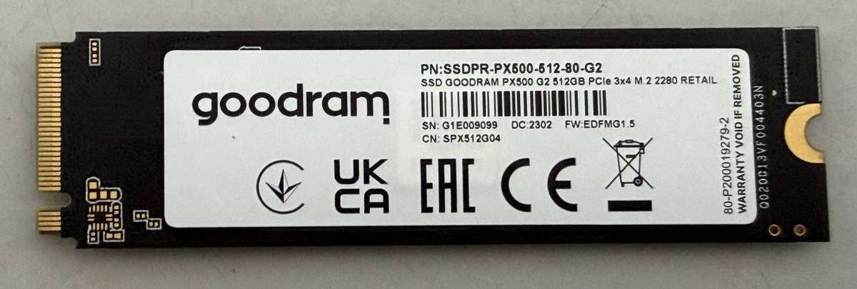 NVMe - 512GB Goodram