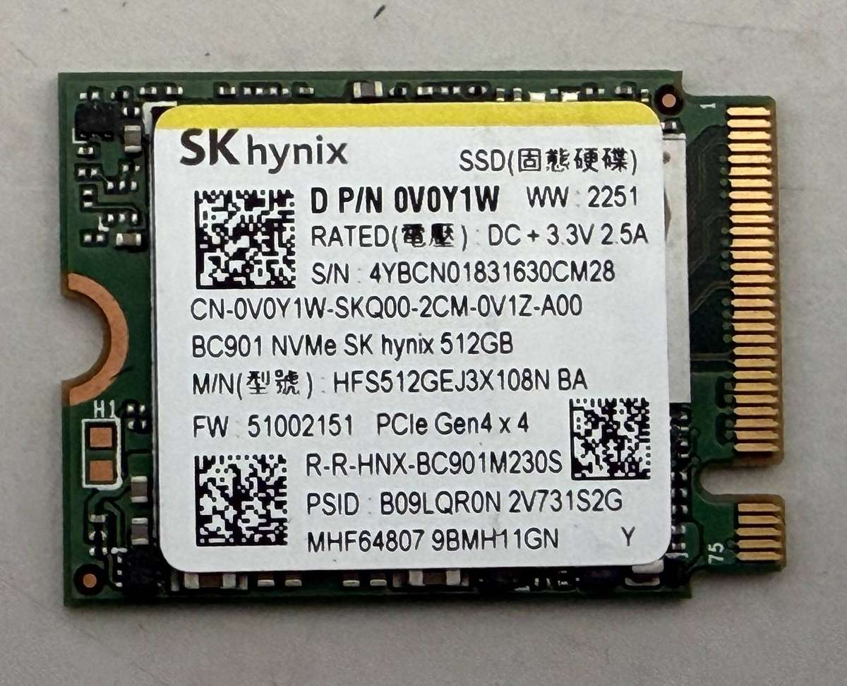 NVMe - 512GB SK Hynix