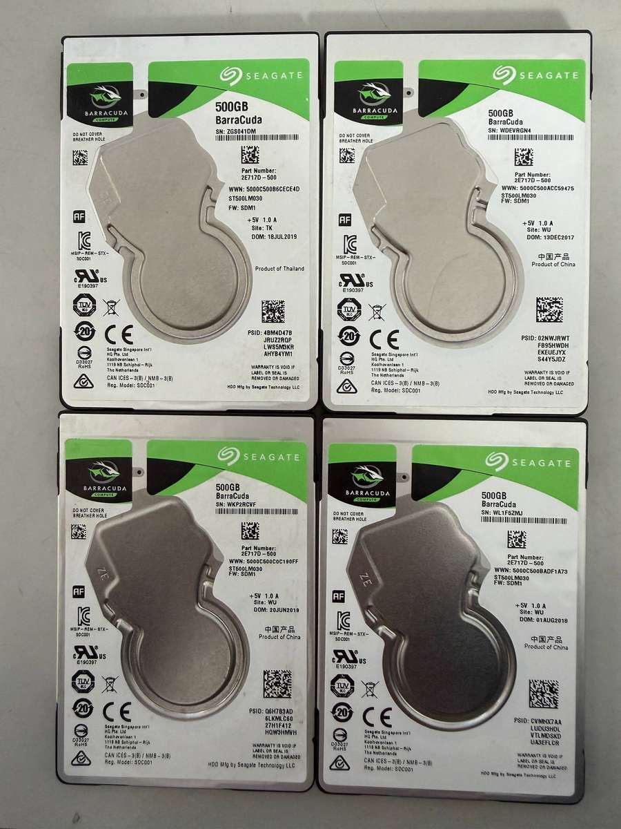 HDD - 500GB Seagate x 4