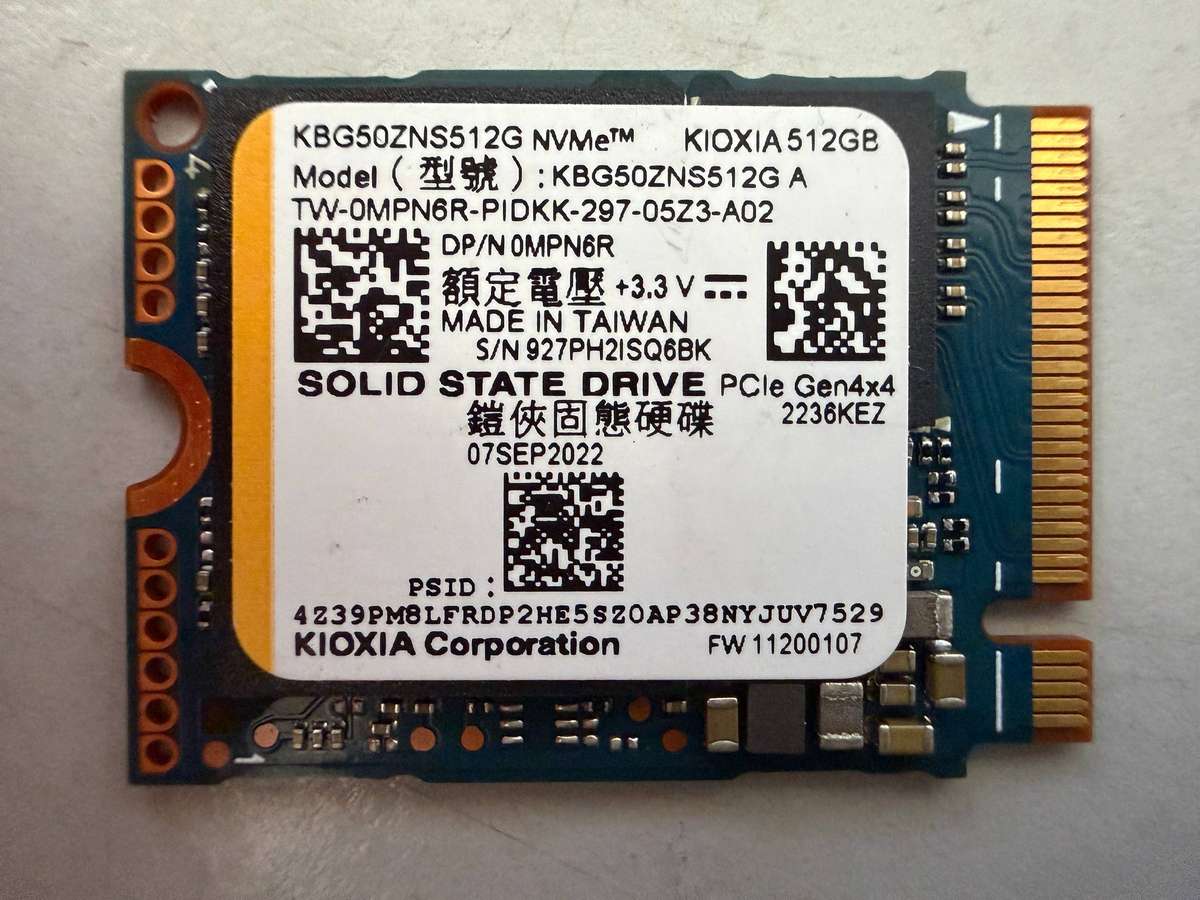 NVMe - 512GB KIOXIA