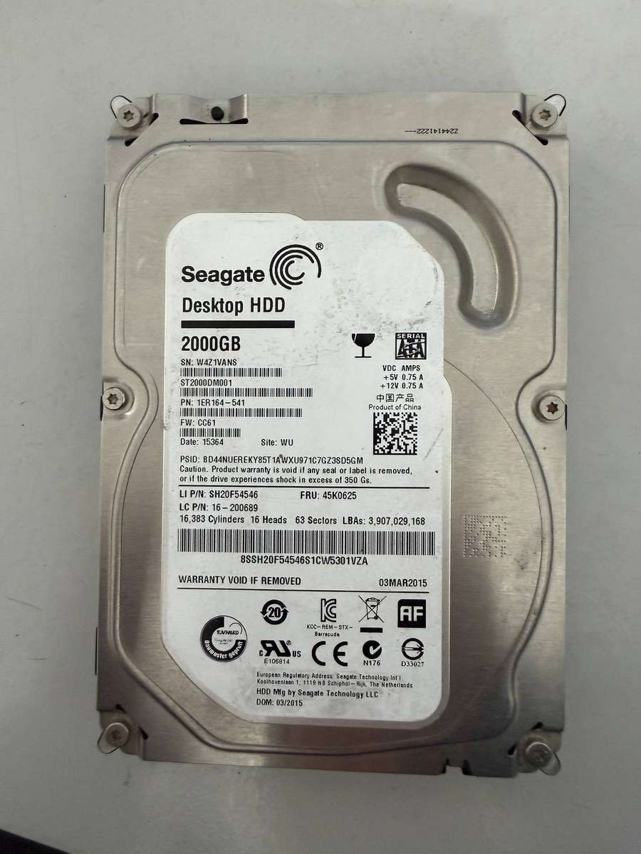 HDD - 2TB Seagate