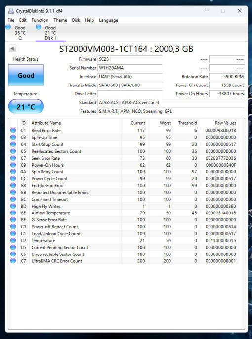 HDD - 2TB Seagate Video