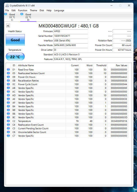 SSD - 480GB Hewlett Packard
