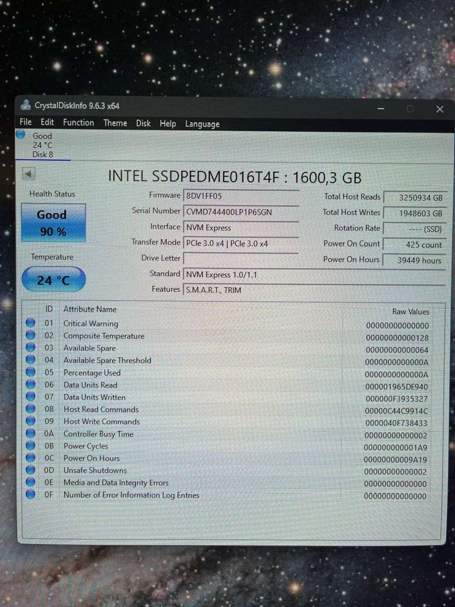 INTEL Solid State Drive - DC P3600 Series