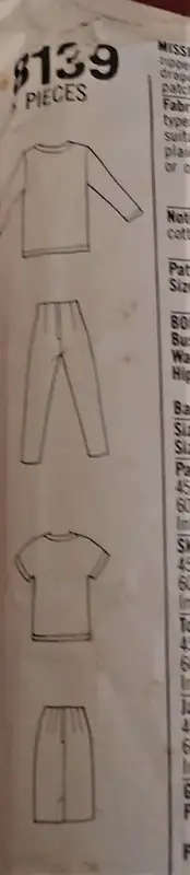 SIMPLICITY 8139 PANTS-SKIRT-TOP-UNLINEDJACKET SIZE U16-20 COMPLETE SEWING PATTERN