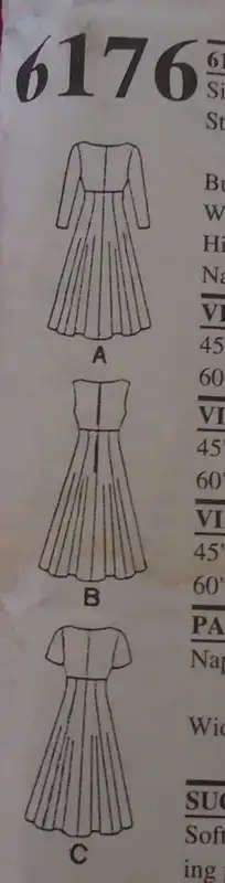 NEW LOOK PATTERNS 6176 HIGH BODICE SHAPED NECK DRESS  SIZES12-24 COMPLETENEW LOOK - SEWING PATTERN