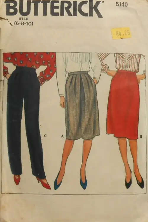 BUTTERICK 6140 SET OF SKIRTS SIZE 6-8-10 COMPLETE SEWING PATTERN