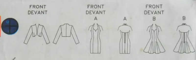 BUTTERICK 5842 wOw STUNNING DRESS & JACKET SIZE 12-14-16 COMPLETE-MOSTLY UNCUT-2 PIEC SEWING PATTERN