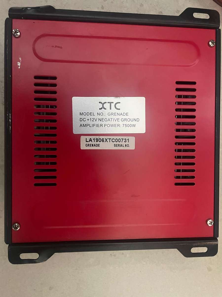 XTC 7500w, Starsound and Calibra 1200w monoblock for sale.