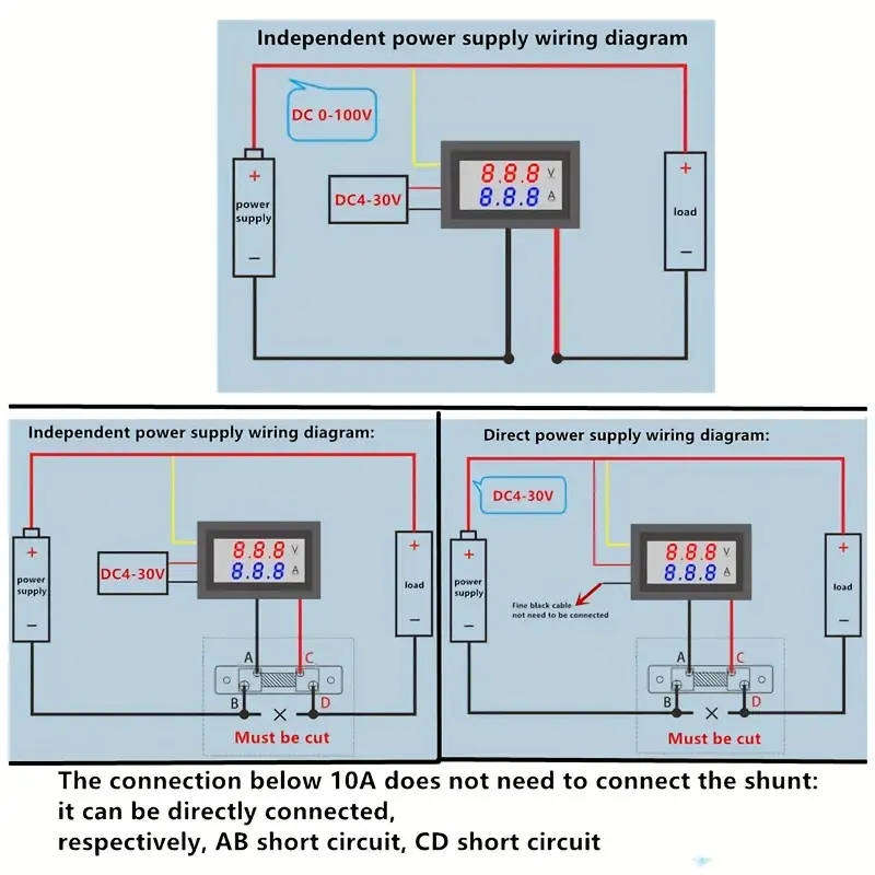 0.28" Digital Voltmeter Ammeter