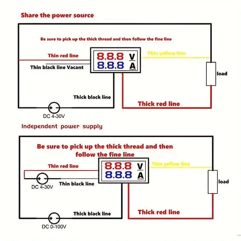 0.28" Digital Voltmeter Ammeter