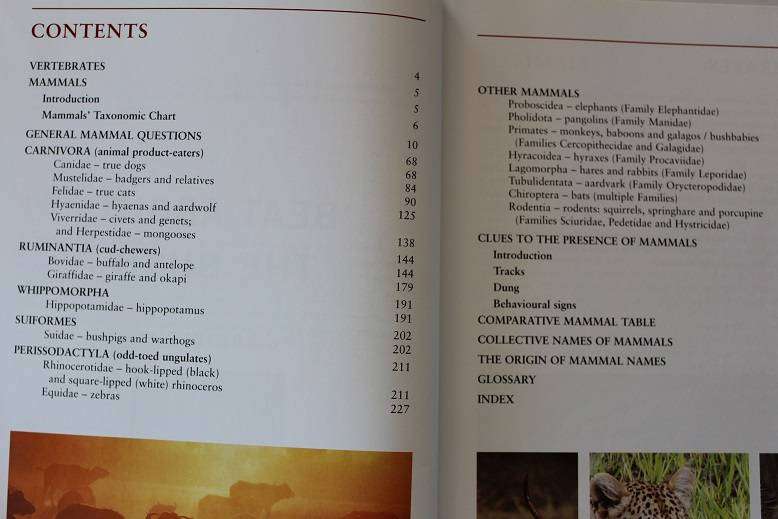 Beat about the bush Mammals by Trevor Carnaby. Bush guide mammals.