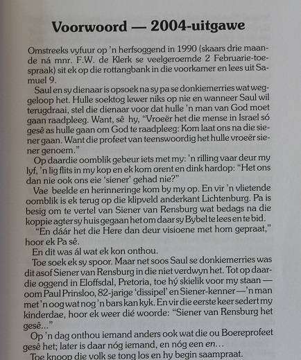Siener van Rensburg. Boodskapper van God deur Adriaan Snyman