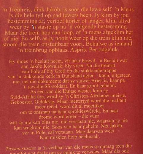 Tussen Stasies deur Irma Joubert
