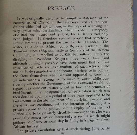 The Transvaal from within by J.P. Fitzpatrick. A Private Record of Public Affairs. First ed. 1899 !
