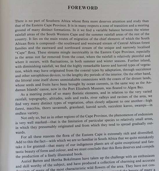 Wild Flowers of the Eastern Cape Province by A. Batten & H. Bokelmann