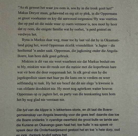 Die Tyd van die klippe deur Doc Immelman