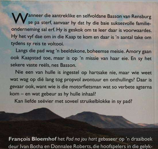 Pad na jou hart deur Francois Bloemhof.