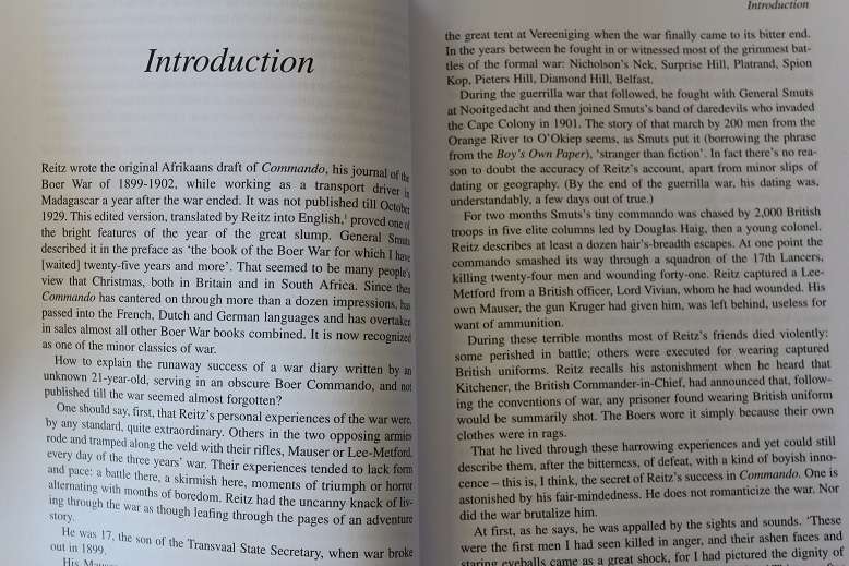 Commando by Deneys Reitz. A Boer journal of the Anglo-Boer War.