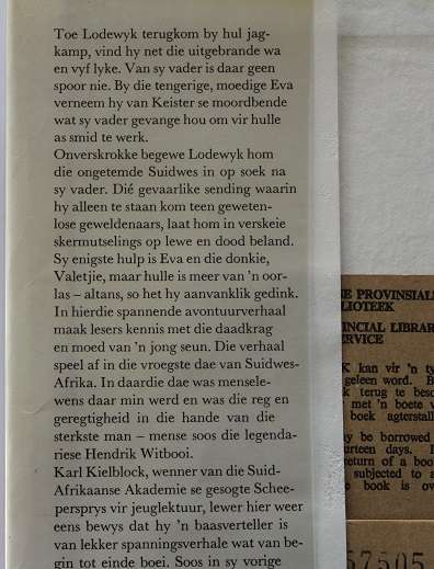 Lodewyk Alleman se soektog deur Karl Kielblock