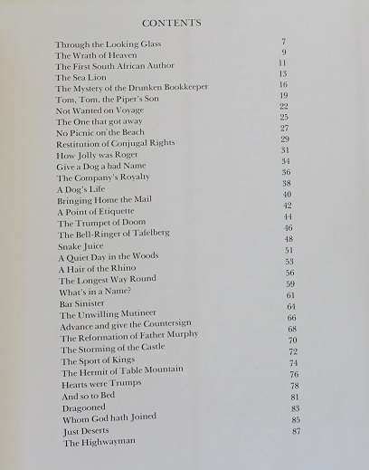 1652 and so forth by Jose Burman. Humorous incidents of South African history.