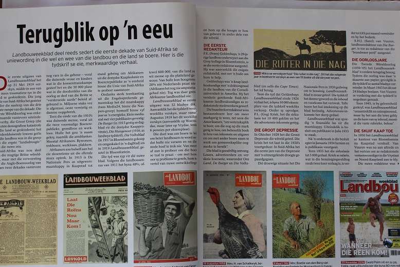 Landbou Weekblad 100--1919-2019. 'n Eeu op die platteland.