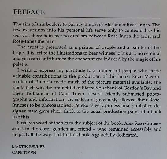 The Art of Alexander Rose-Innes by Martin Bekker
