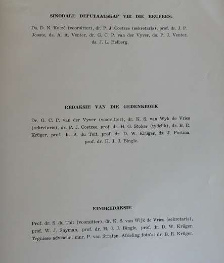 Die Gereformeerde Kerk in Suid- Afrika eeufees 1859-1959