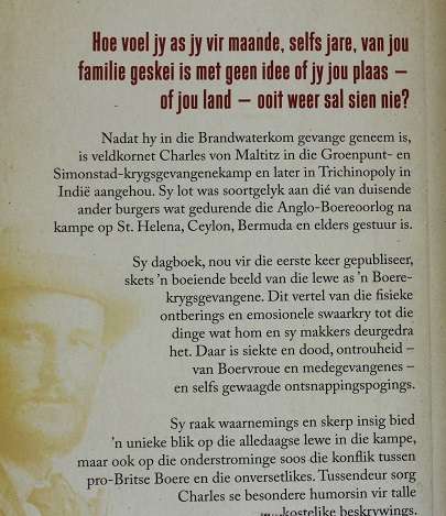 Vegter en Balling deur Chris Schoeman. Boereoorlog-ervarings van veldkornet Charles von Maltitz