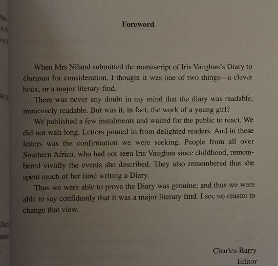 The diary of Iris Vaughan. Life in the Eastern Cape during the Anglo-Boer War