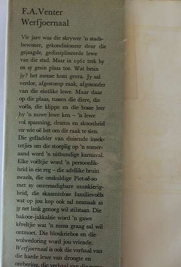 Werfjoernaal deur F.A. Venter