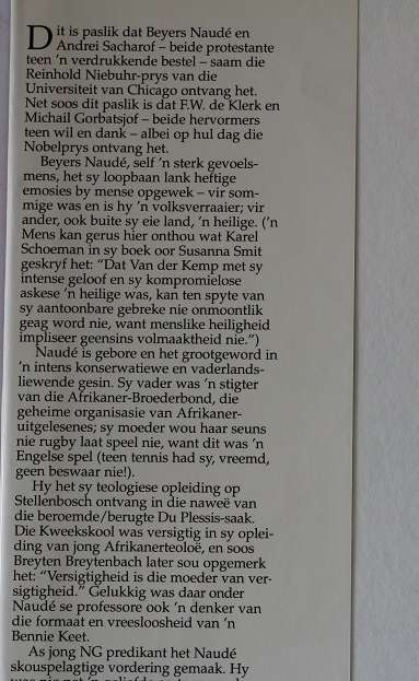 My land van hoop. Die lewe van Beyers Naudé