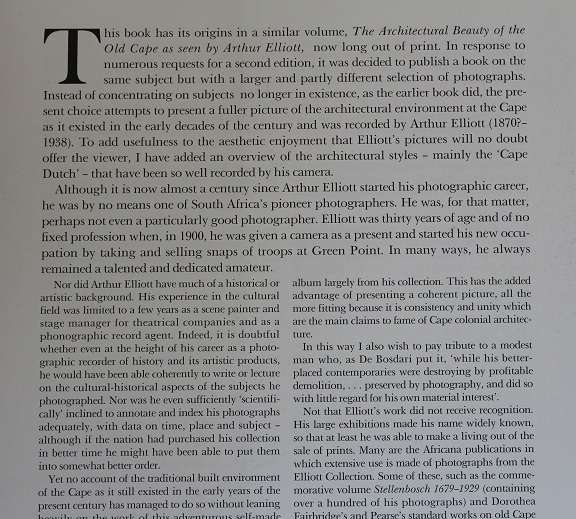 A Cape Camera by Hans Fransen. The architectural beauty of the Old Cape.