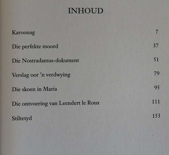 Karoonag en ander verhale deur Deon Meyer