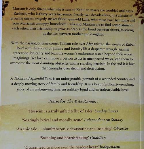A Thousand Splendid Suns by Khaled Hosseini