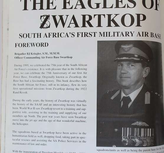 The Eagles of Swartkop. African Aviation series no.2
