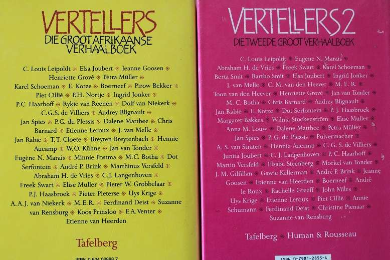 Vertellers 1-2 saamgestel deur Merwe Scholtz. Afrikaanse verhaalboeke.