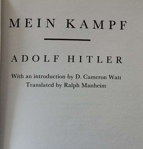 Mein Kampf by Adolf Hitler