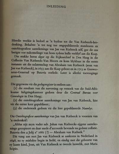 Briewe van Johanna Maria van Riebeeck en ander Riebeeckiana deur D.B. Bosman