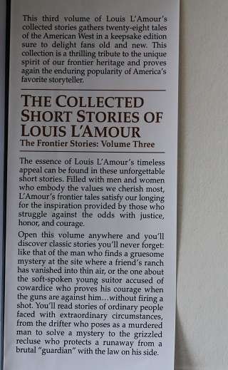 The collected short stories of Louis L'Amour. The Frontier stories volume three.