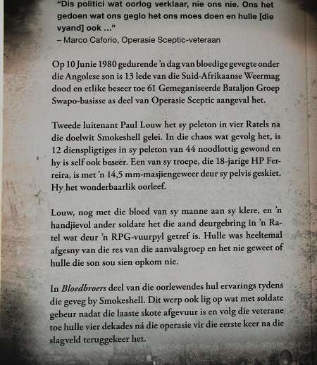 Bloedbroers deur Deon Lampreccht. Na die slagveld van Smokeshell en terug.