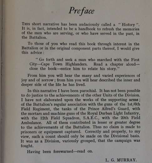 The First City-Cape Town Highlanders in Italy 1943-45