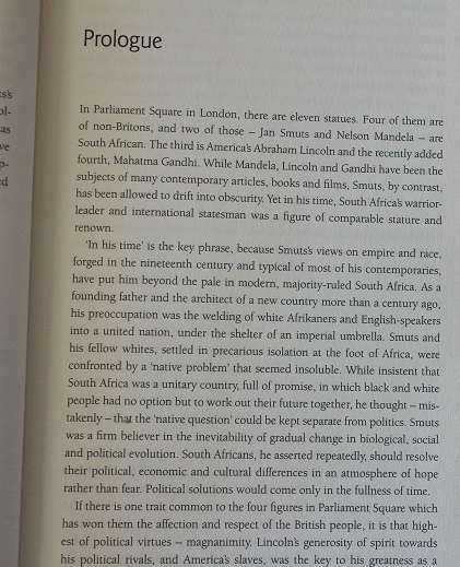 Jan Smuts by Richard Steyn. Unafraid of Greatness.