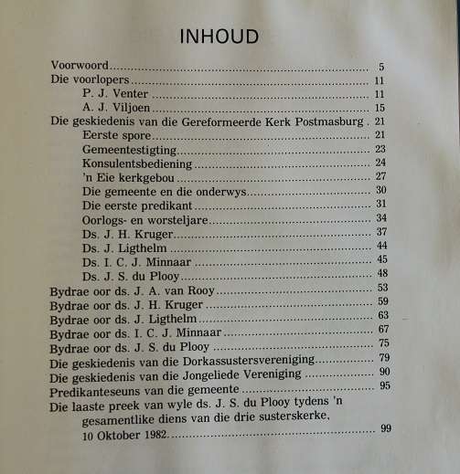 Gereformeerde Kerk Postmasburg Eeufees 1883-1983