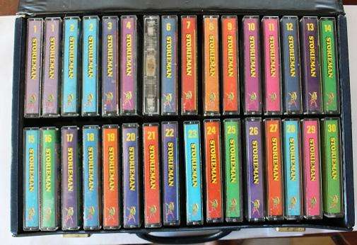 30 Volledige stel Storieman boekies plus 30 Storieman kassette deur Leon Rousseau 1985