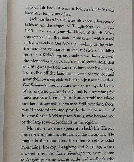 Jack's War by Paul and Andrew McNaughton. Signed by Paul. South African's in Italy world war II