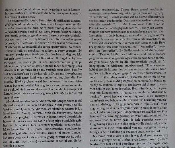 Langenhoven in volkleur geredigeer deur Leon Rousseau